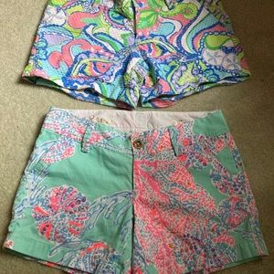 2 pairs Lilly Pulitzer shorts